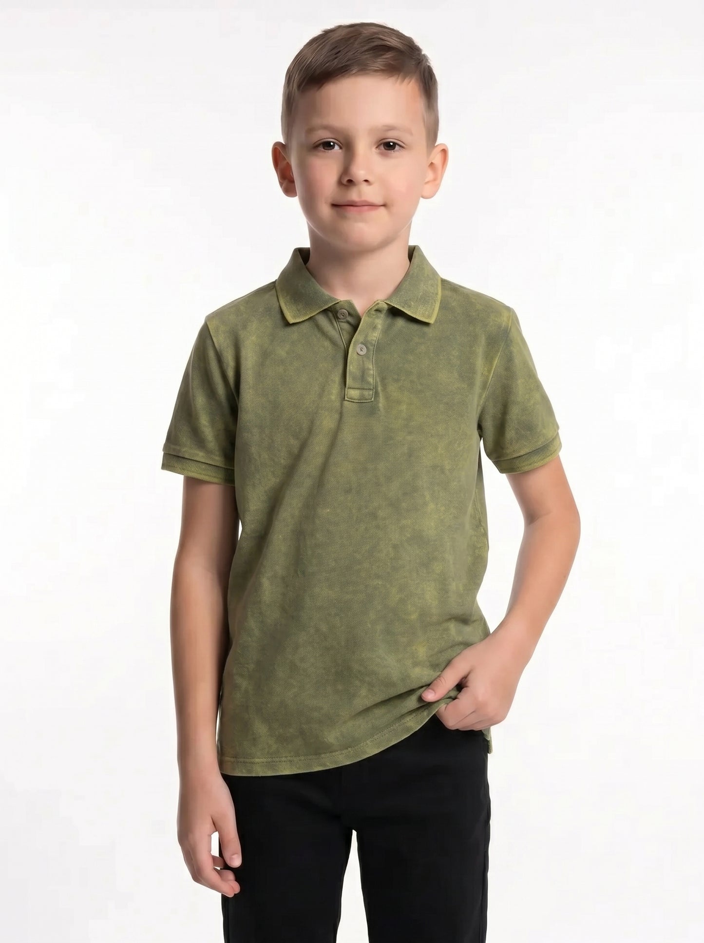 Washed Polo Shirt Knit Regular Fit - seven kids