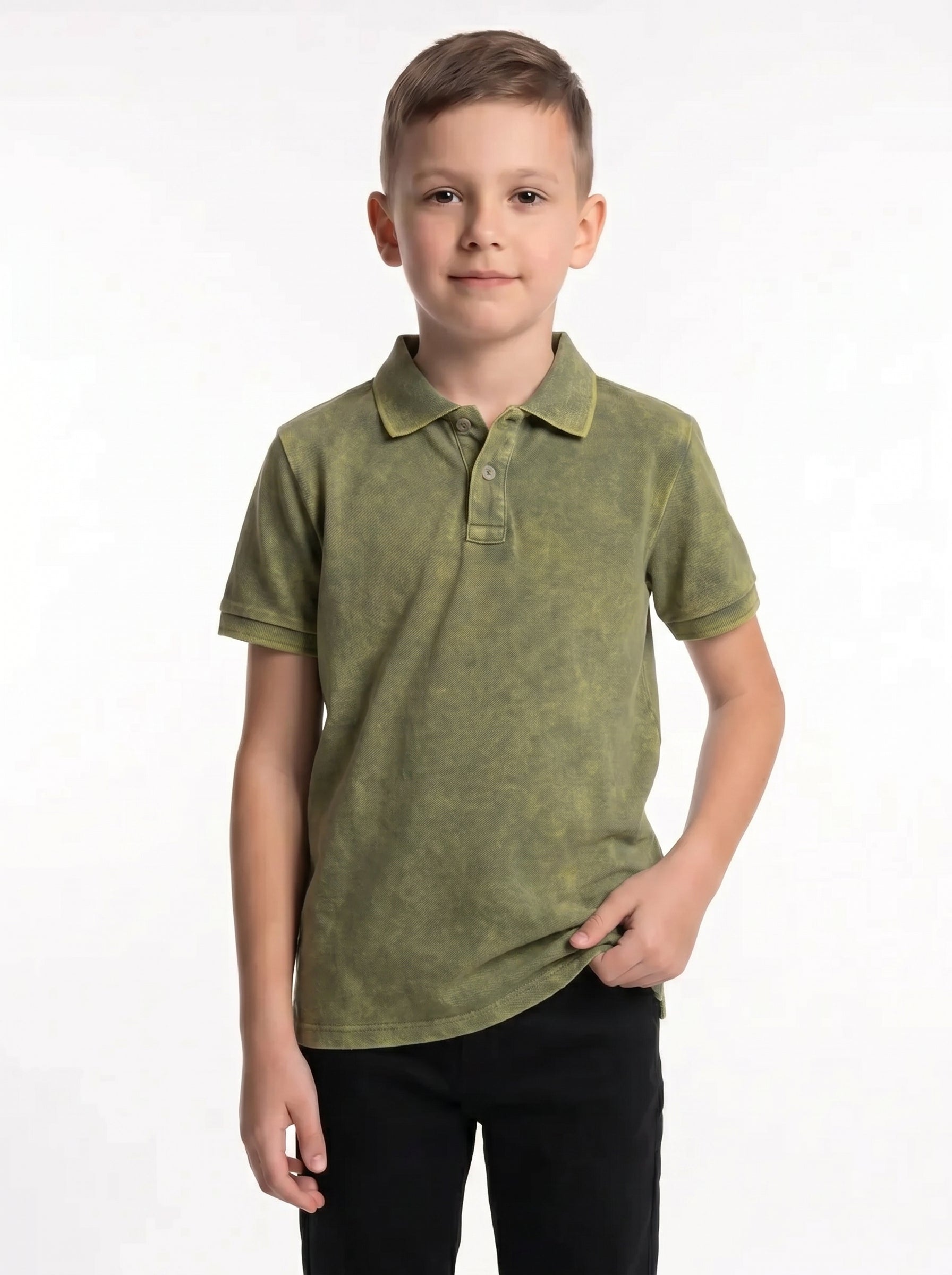 Washed Polo Shirt Knit Regular Fit - seven kids