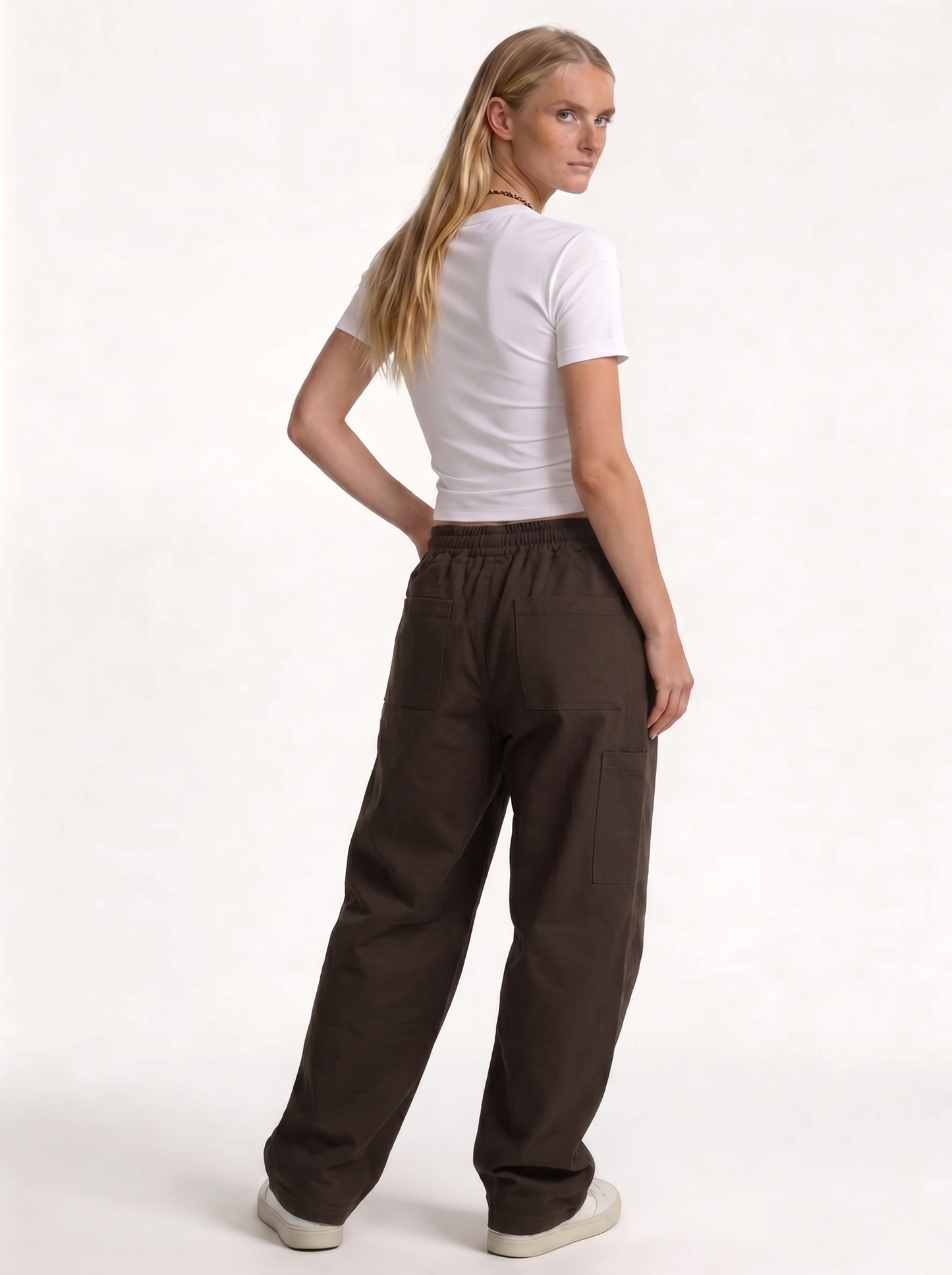 Utility Cargo Pocket Pants Cotton Twill Wide Leg - Brotherhood