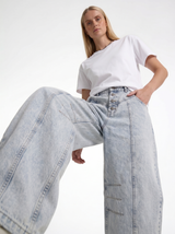 Panelled Jeans Denim Baggy Fit - je-x