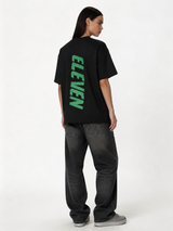 Boxy Heavyweight Cotton Graphic Tee - eleven