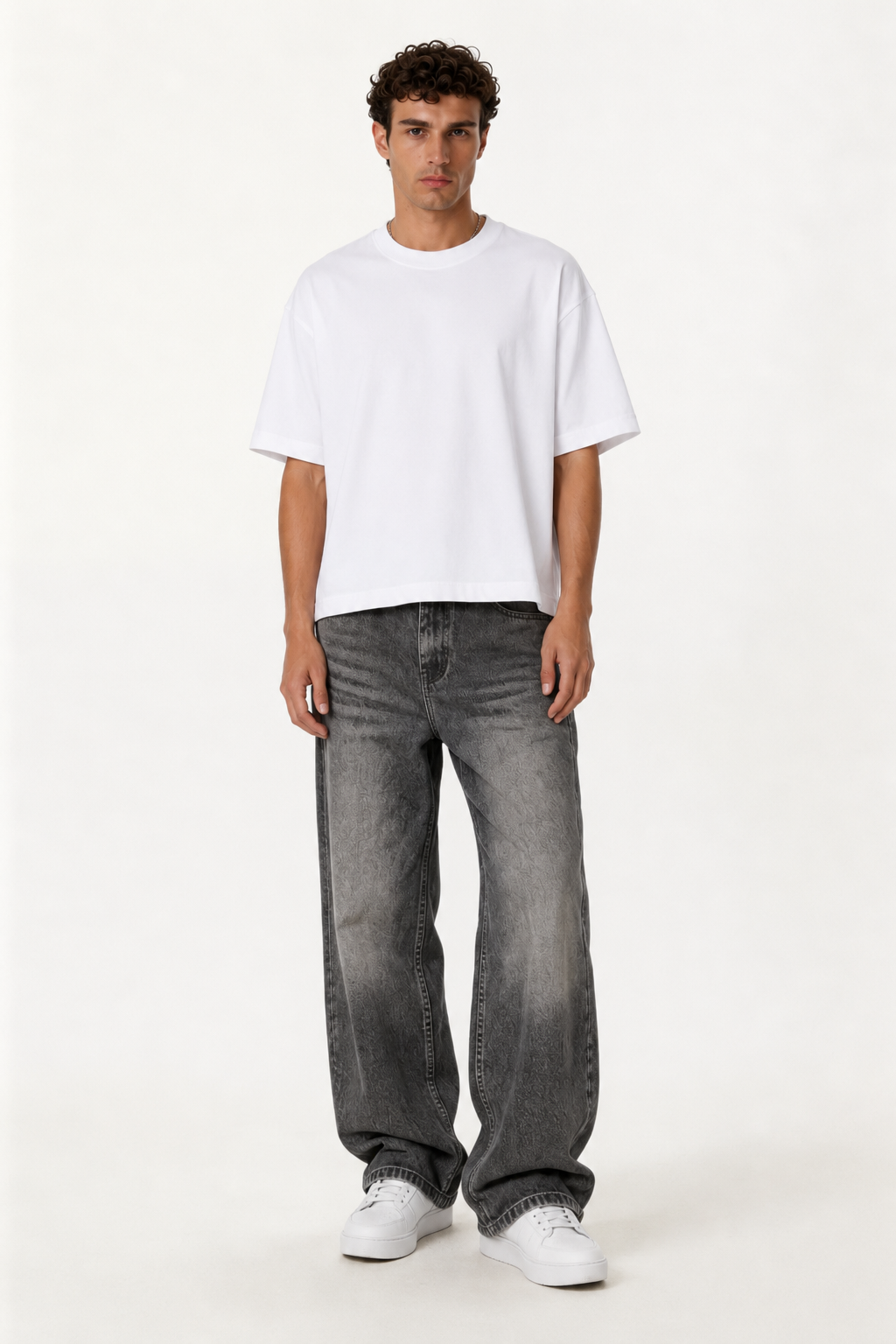 Washed Wide Leg Jeans Denim Relaxed Fit - Seven