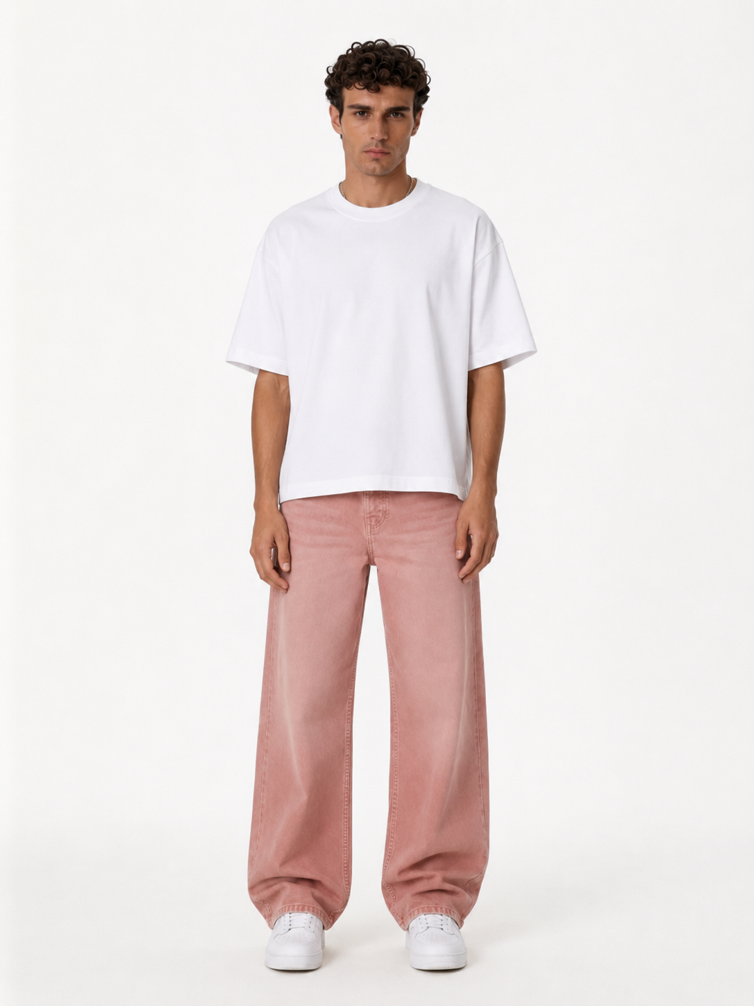 Washed Wide Leg Jeans Denim Baggy Fit - seven