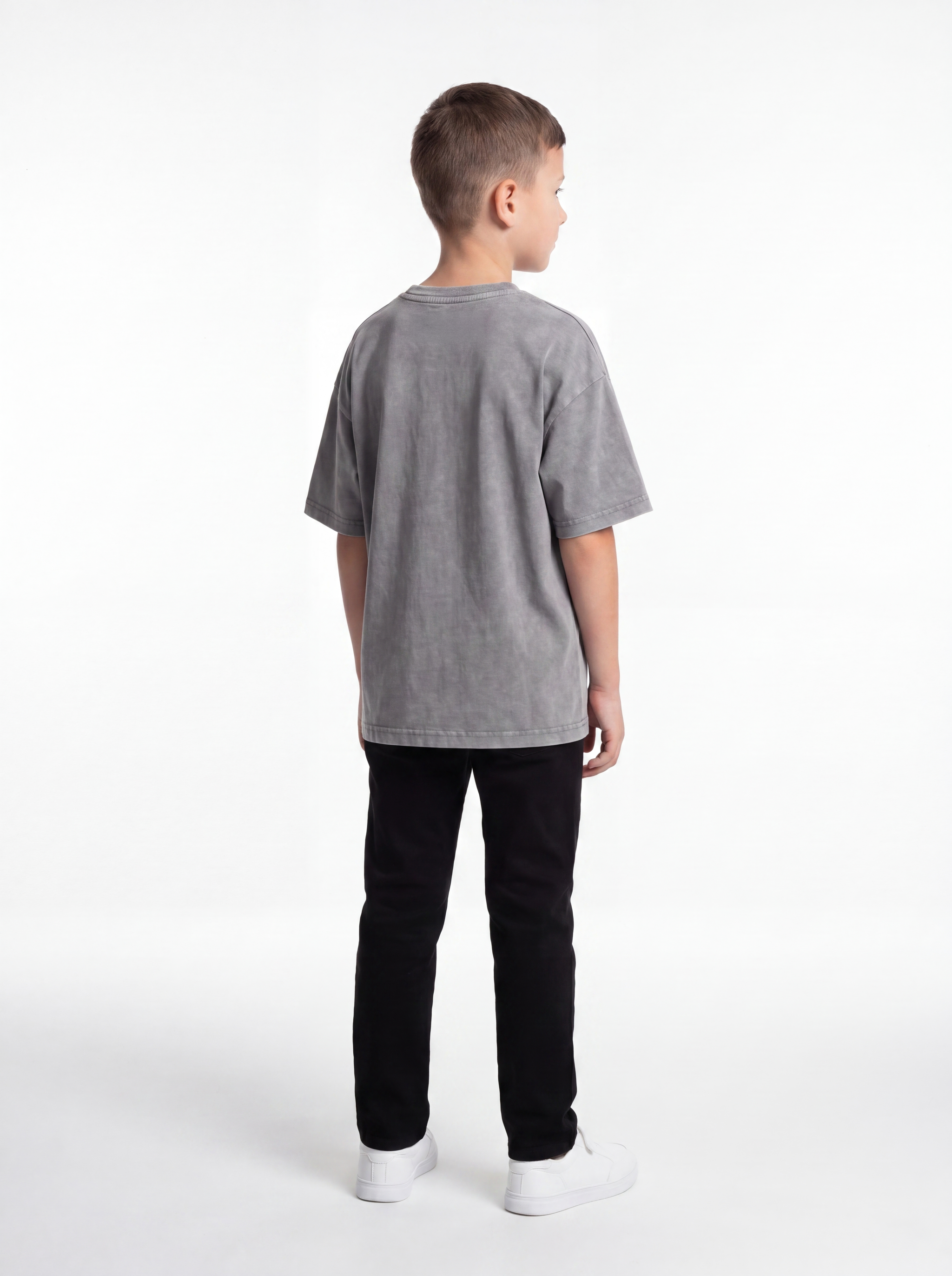 Washed Graphic T-Shirt Cotton Oversized Fit - seven kids