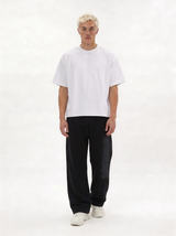Logo Graphic Pants Cotton Wide Leg - Eleven