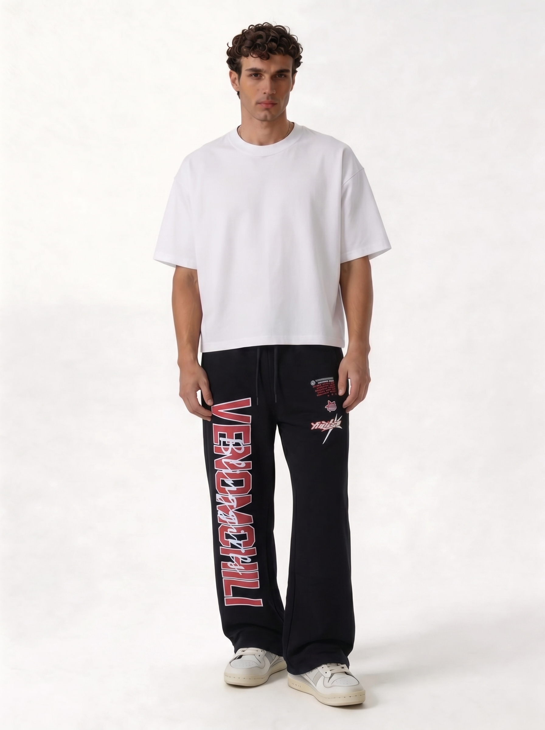 Printed Graphic Pants Cotton Relaxed Fit - Eleven