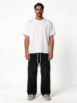 Panelled Sweatpants Cotton Relaxed Fit - je-x
