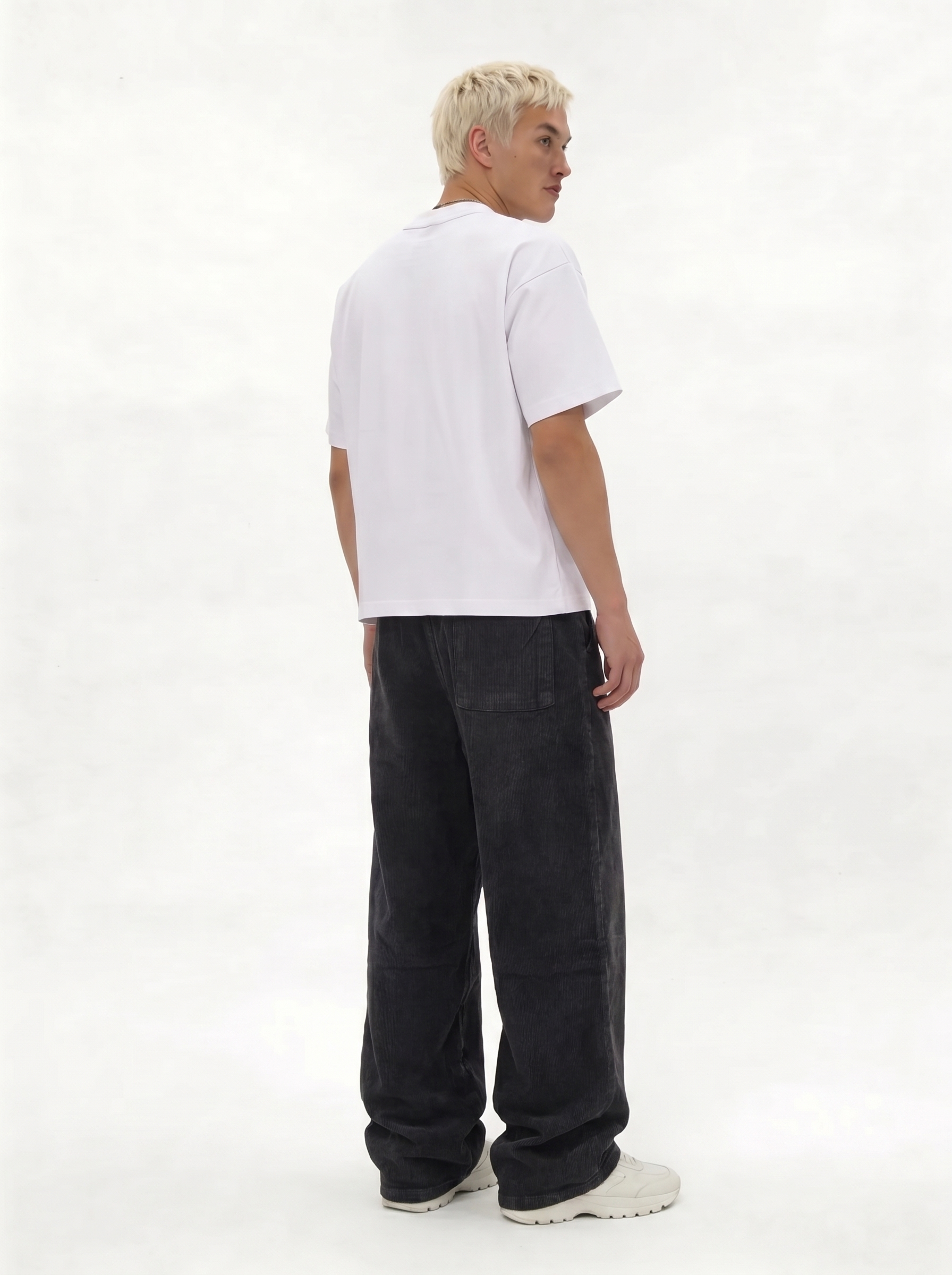 Embroidered Pants Cotton Baggy Fit - seven