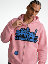 Logo Graphic Hoodie Cotton Oversized Fit - Spiral