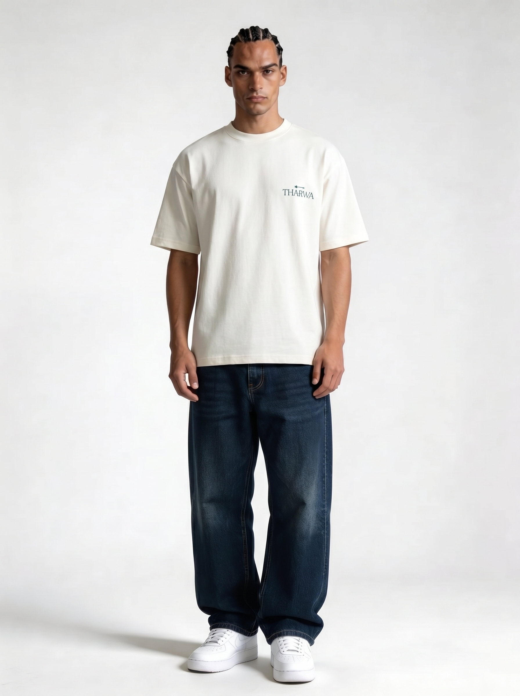 Logo Graphic T-Shirt Cotton Oversized Fit - tharwa