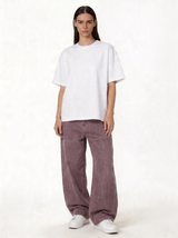 Distressed Wide Leg Denim Pants - seven