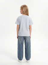 Logo Graphic T-Shirt Cotton Oversized Fit - seven kids