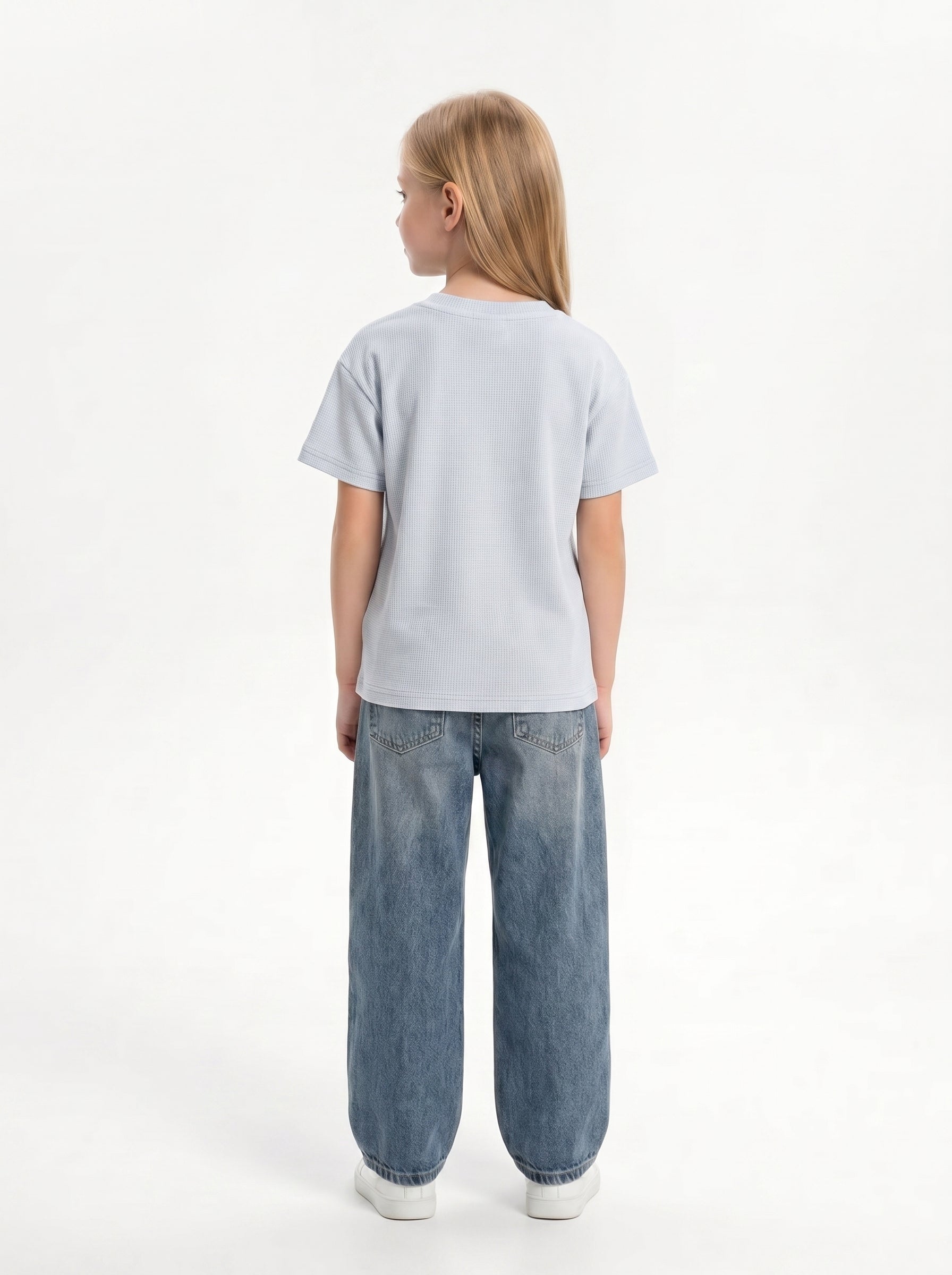 Logo Graphic T-Shirt Cotton Oversized Fit - seven kids