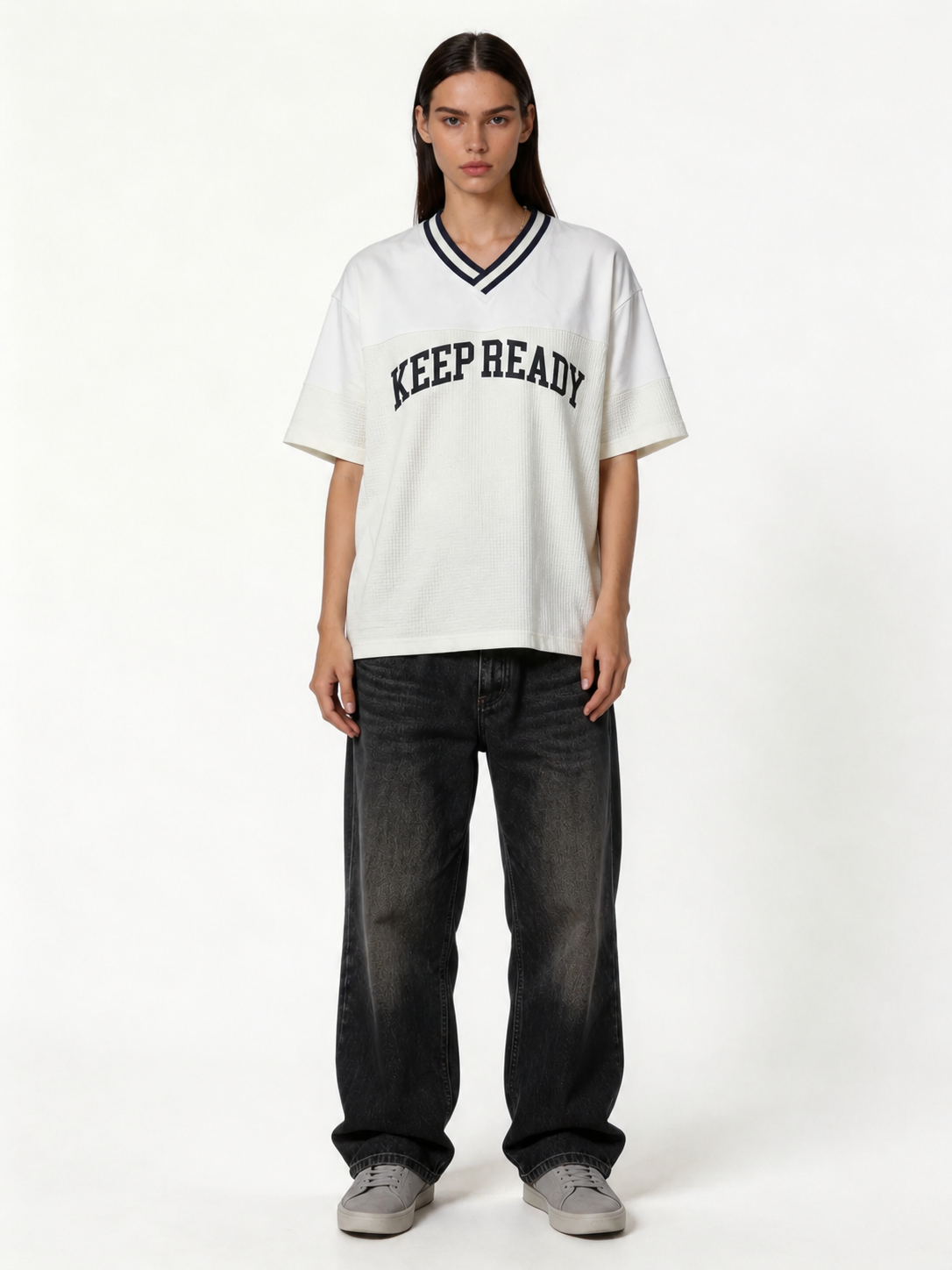 Boxy Panelled Technical Mesh Jersey - eleven