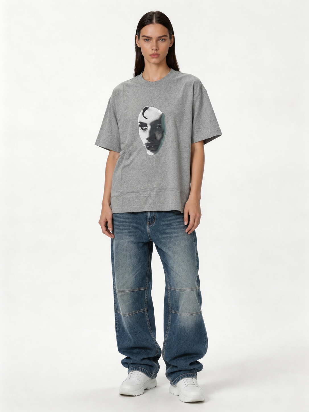Boxy Heavyweight Cotton Graphic T-Shirt - jex