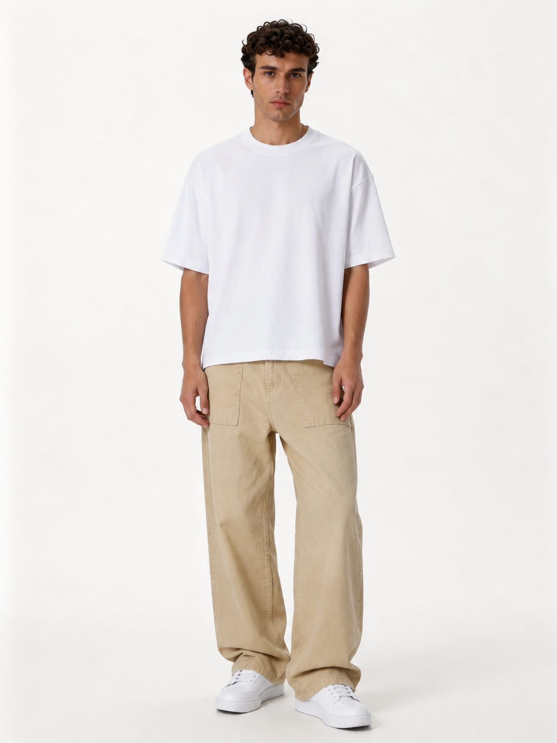 Utility Panel Pants Cotton Wide Leg Fit - Seven