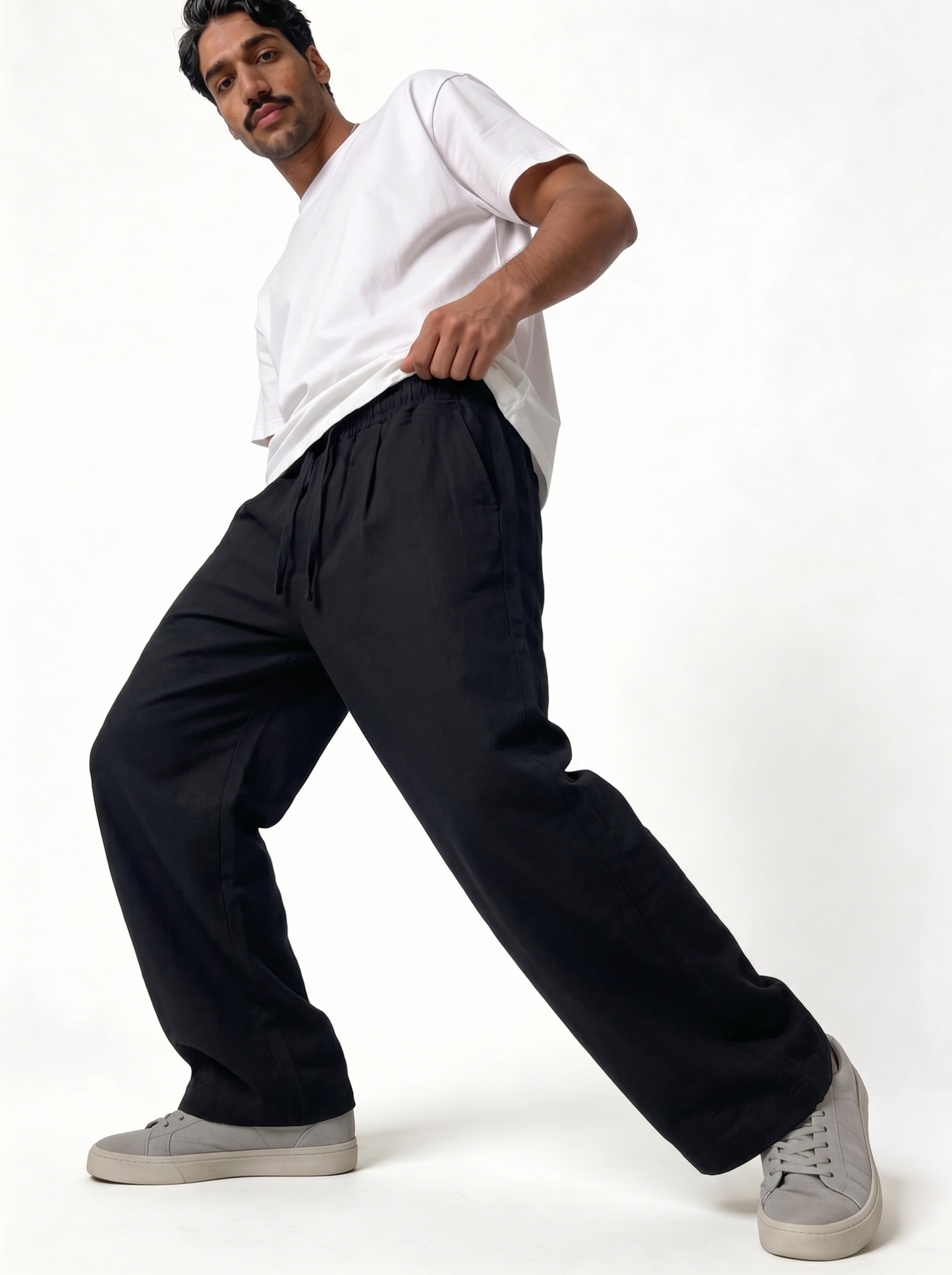 Utility Cargo Pocket Pants Cotton Twill Wide Leg - Brotherhood