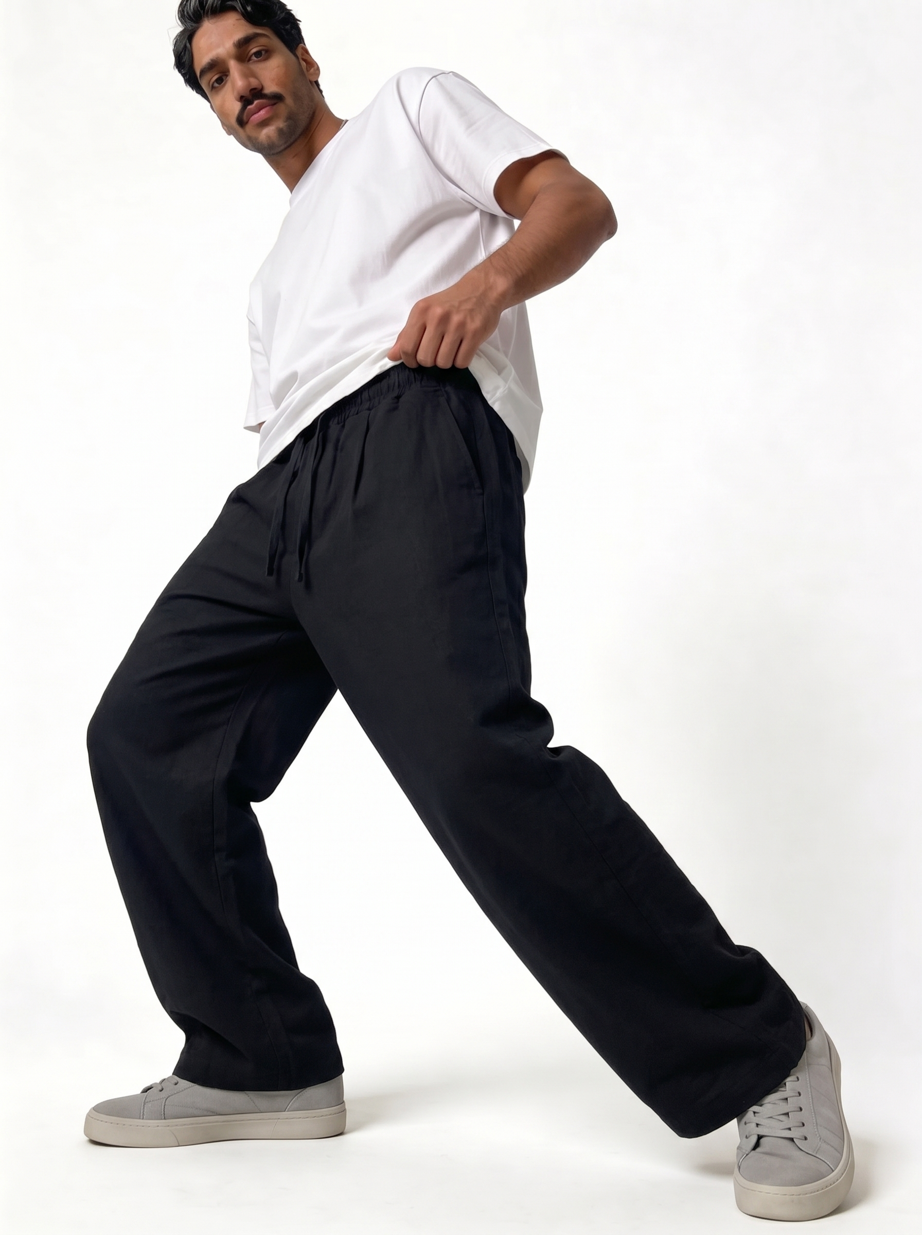 Utility Cargo Pocket Pants Cotton Twill Wide Leg - Brotherhood