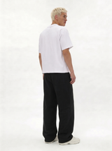 Logo Graphic Pants Cotton Wide Leg - Eleven
