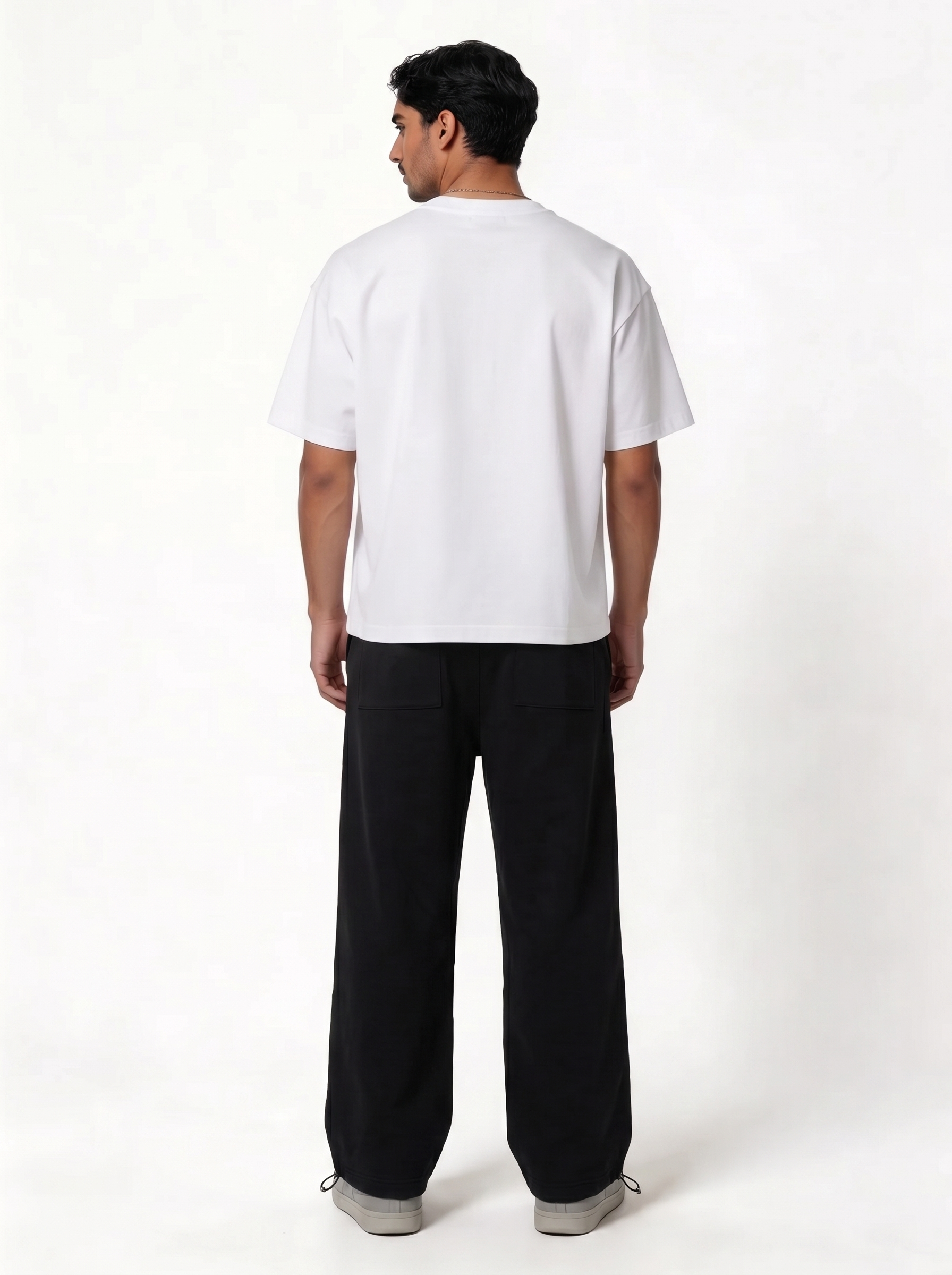 Panelled Sweatpants Cotton Relaxed Fit - je-x
