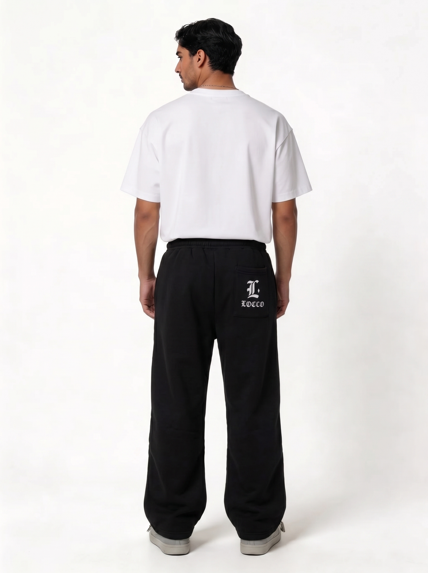 Logo Graphic Sweatpants Cotton Relaxed Fit - locco