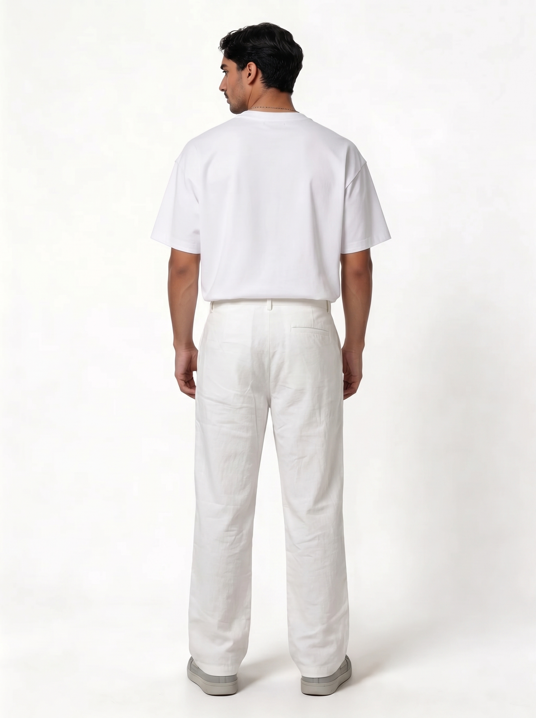 Pleated Trousers Linen Blend Regular Fit - seven
