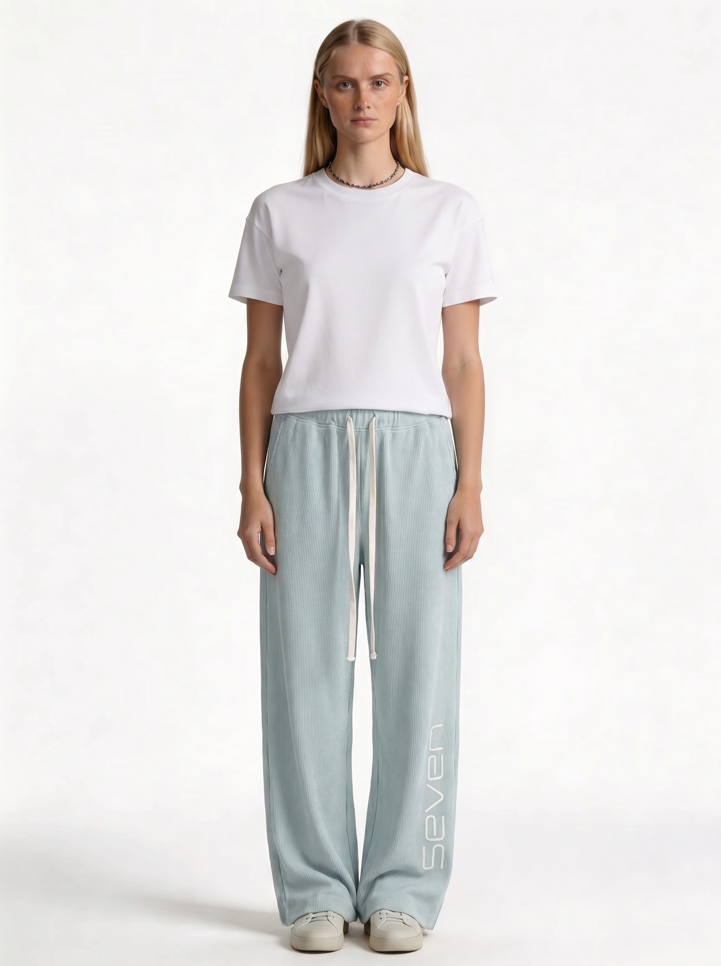 Logo Graphic Pants Cotton Relaxed Fit - seven