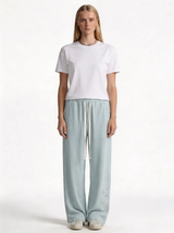Logo Graphic Pants Cotton Relaxed Fit - seven