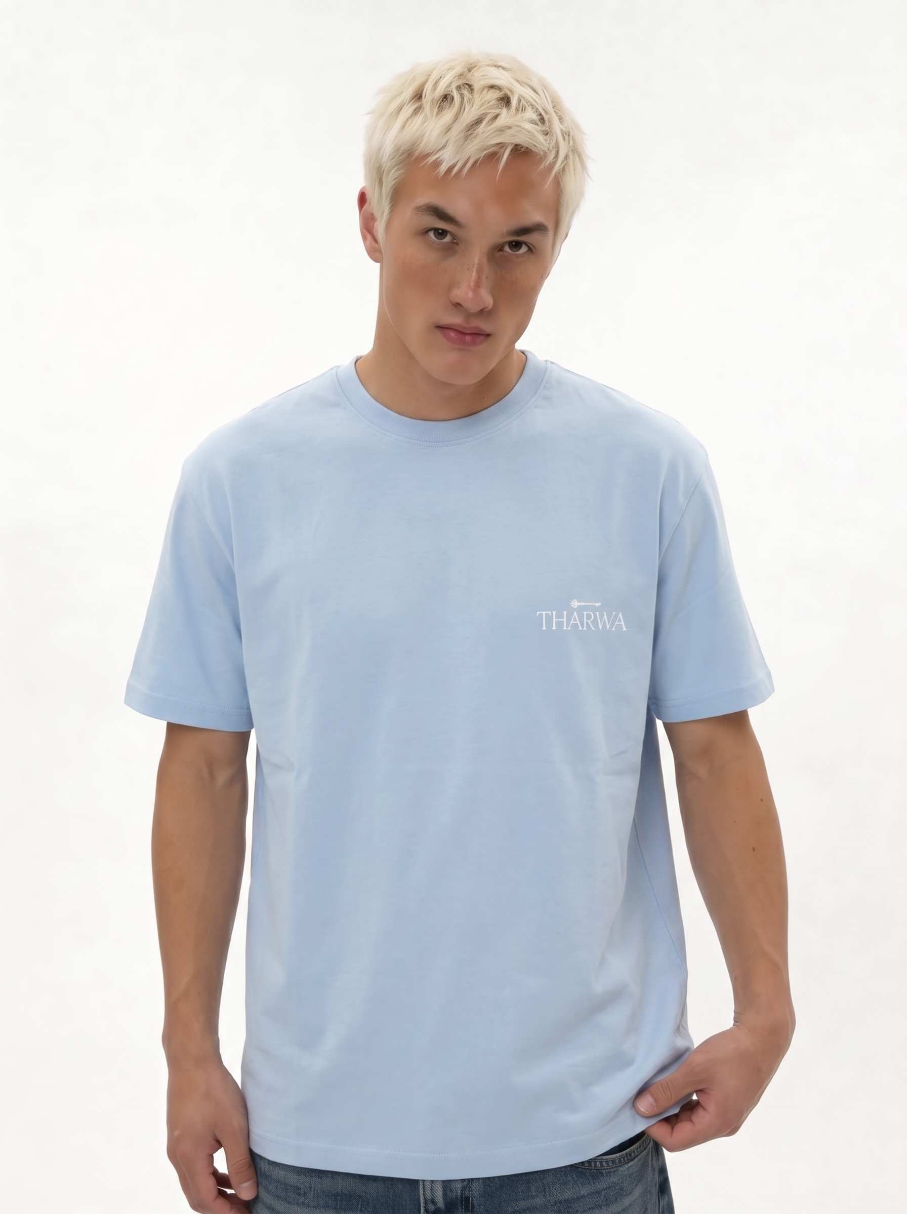 Back Print T-Shirt Cotton Oversized Fit - tharwa
