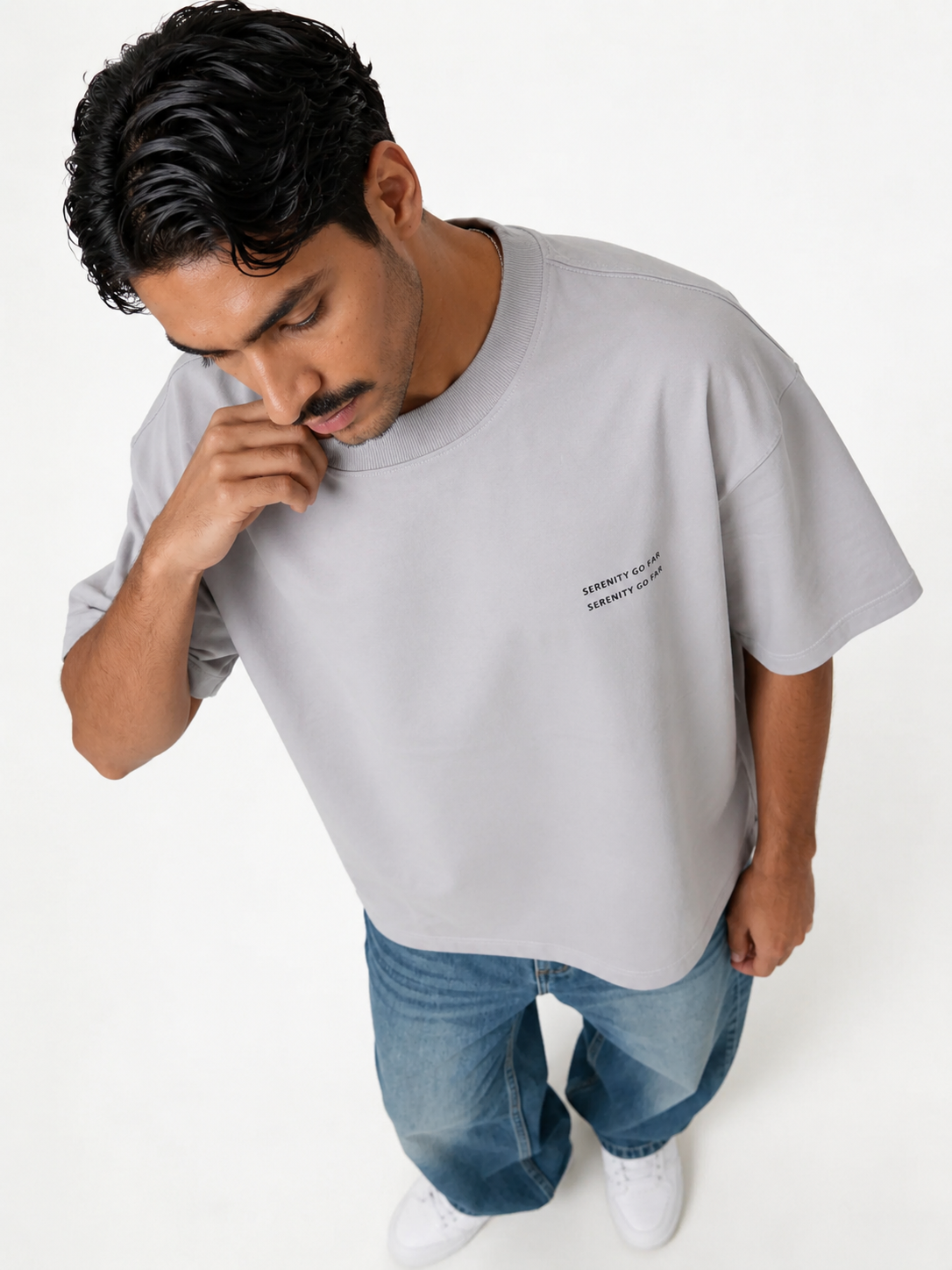 Boxy Heavyweight Cotton Graphic T-Shirt - jex