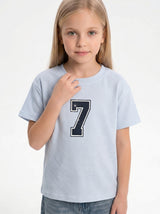 Logo Graphic T-Shirt Cotton Oversized Fit - seven kids