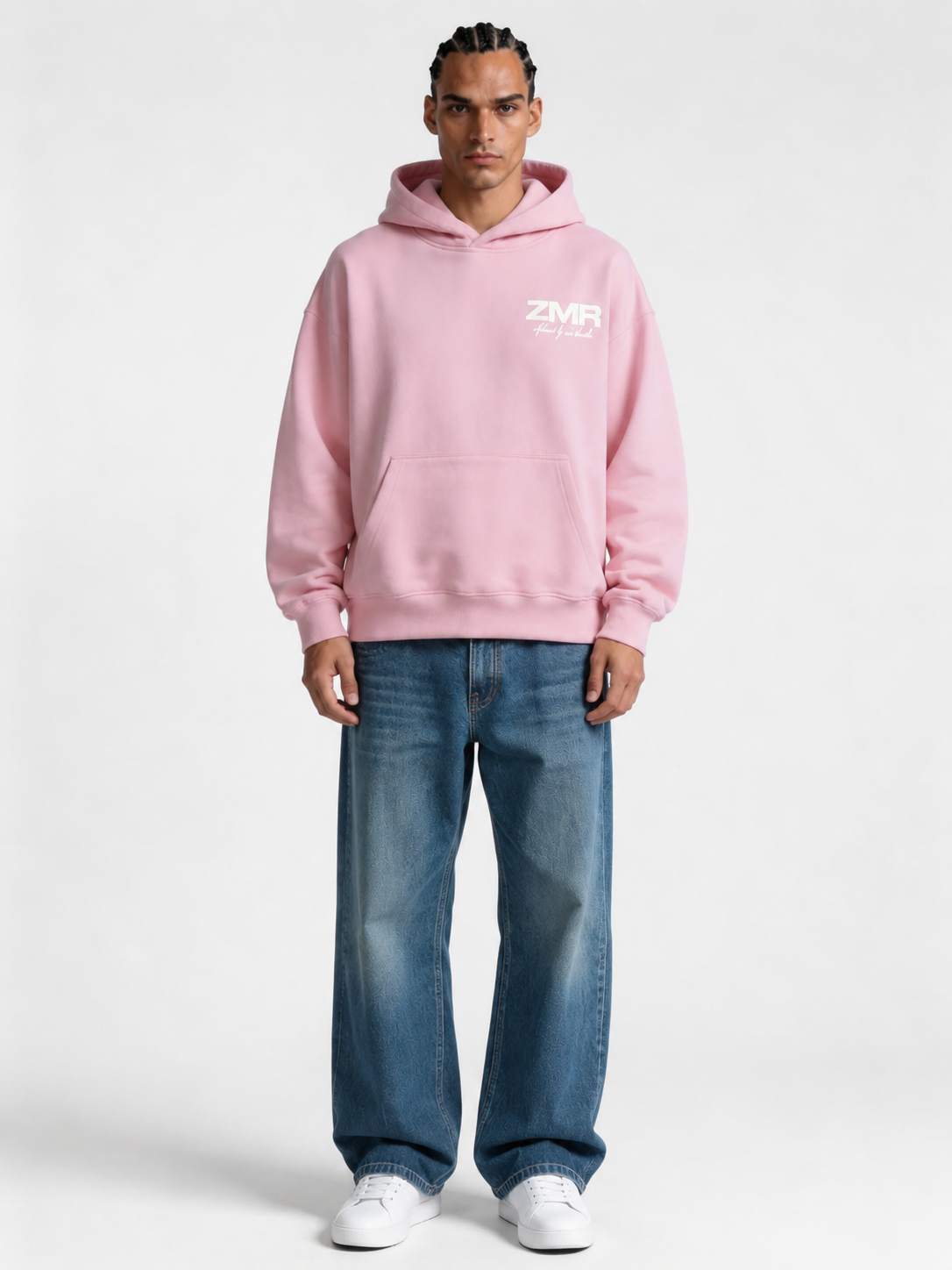 Logo Graphic Hoodie Cotton Oversized Fit - Zamari