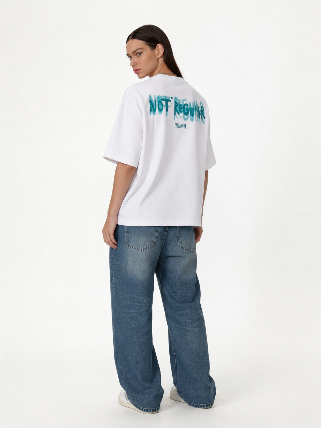 Boxy Heavyweight Cotton Graphic Tee - ink
