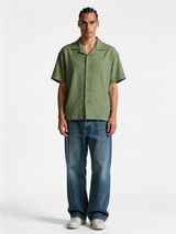 Boxy Textured Seersucker Bowling Shirt - 1932