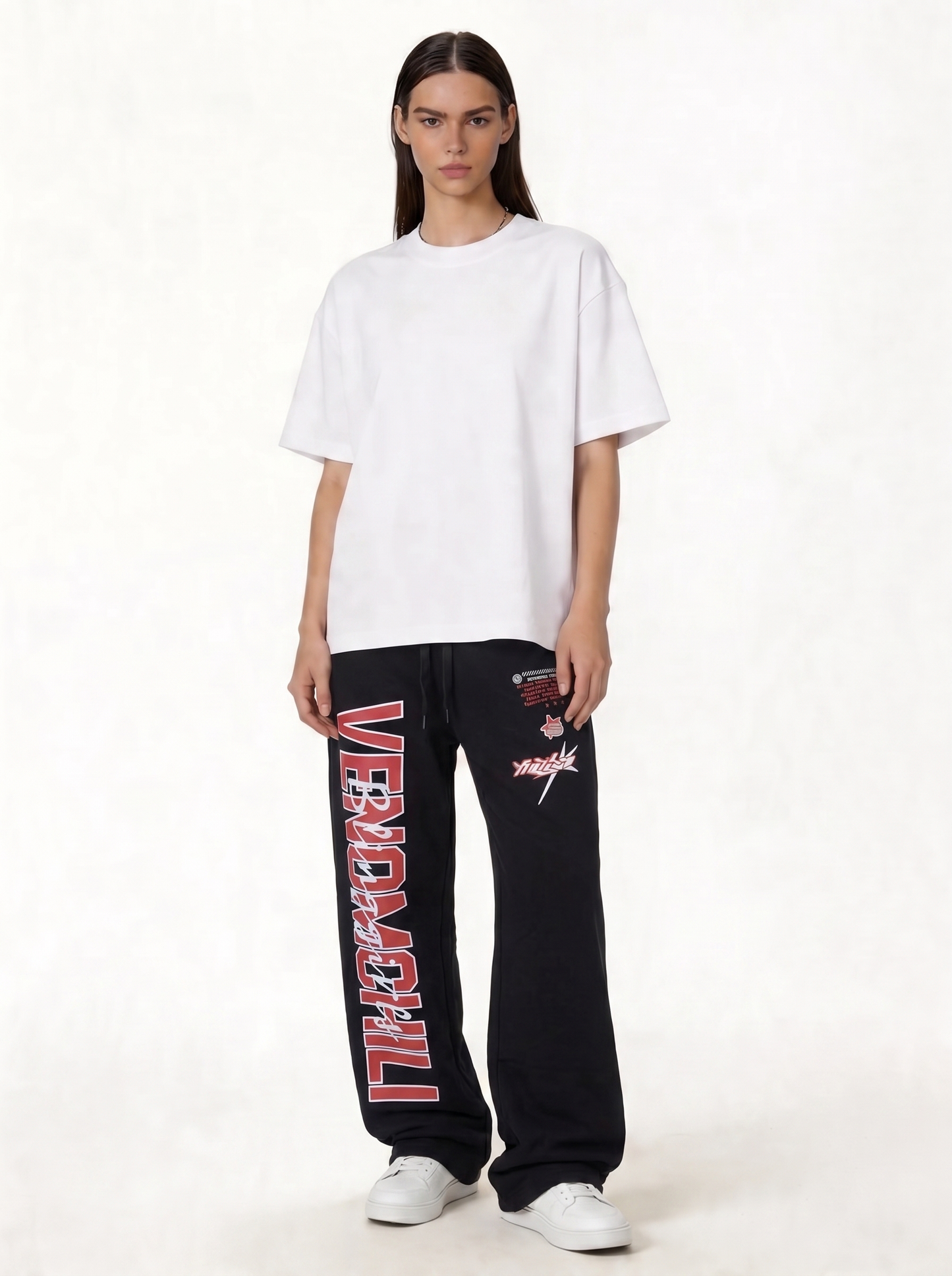Printed Graphic Pants Cotton Relaxed Fit - Eleven