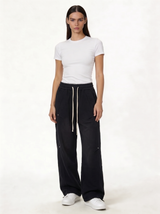 Panelled Sweatpants Cotton Relaxed Fit - je-x