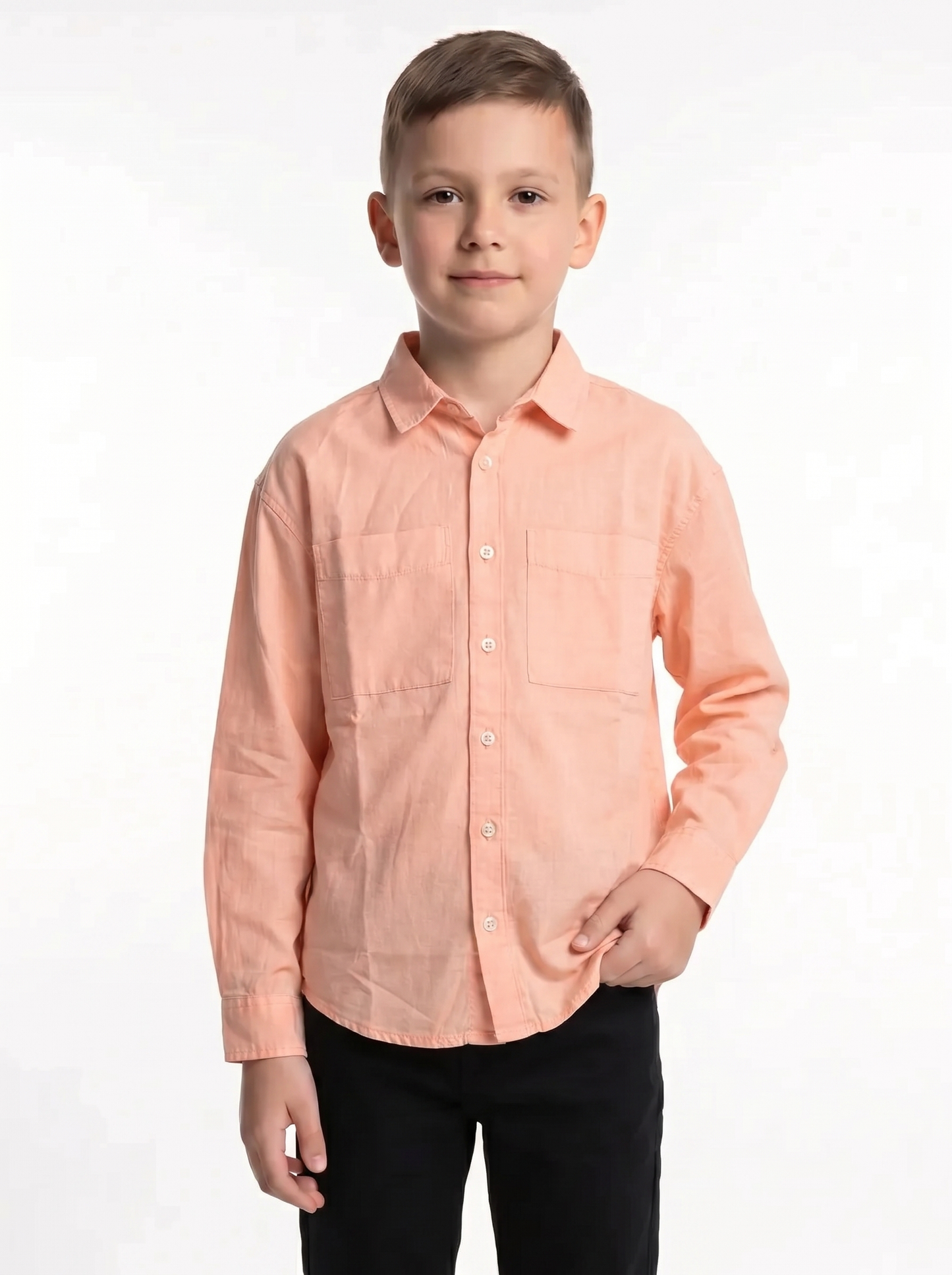 Buttoned Shirt Cotton Oversized Fit - seven kids