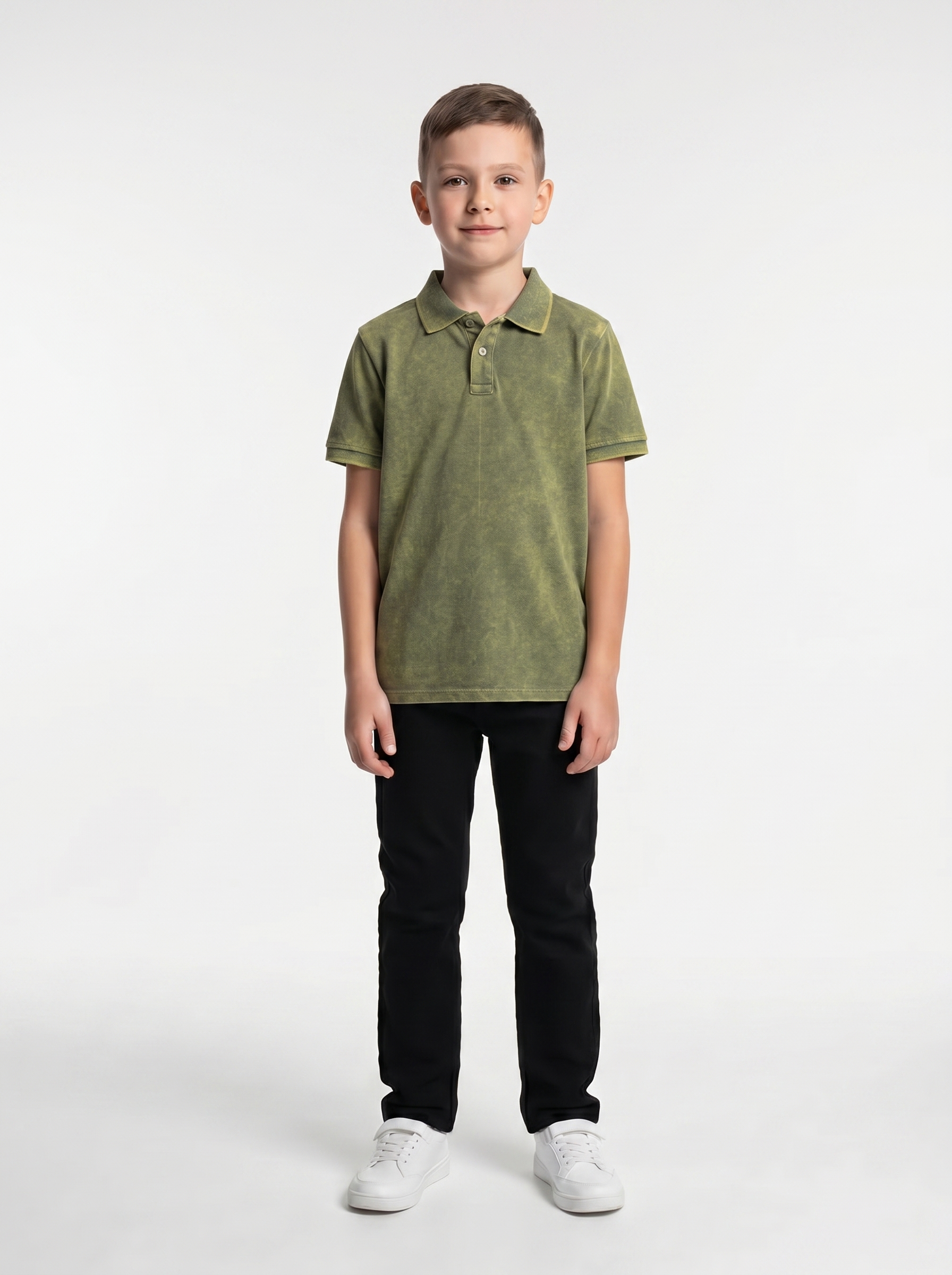 Washed Polo Shirt Knit Regular Fit - seven kids