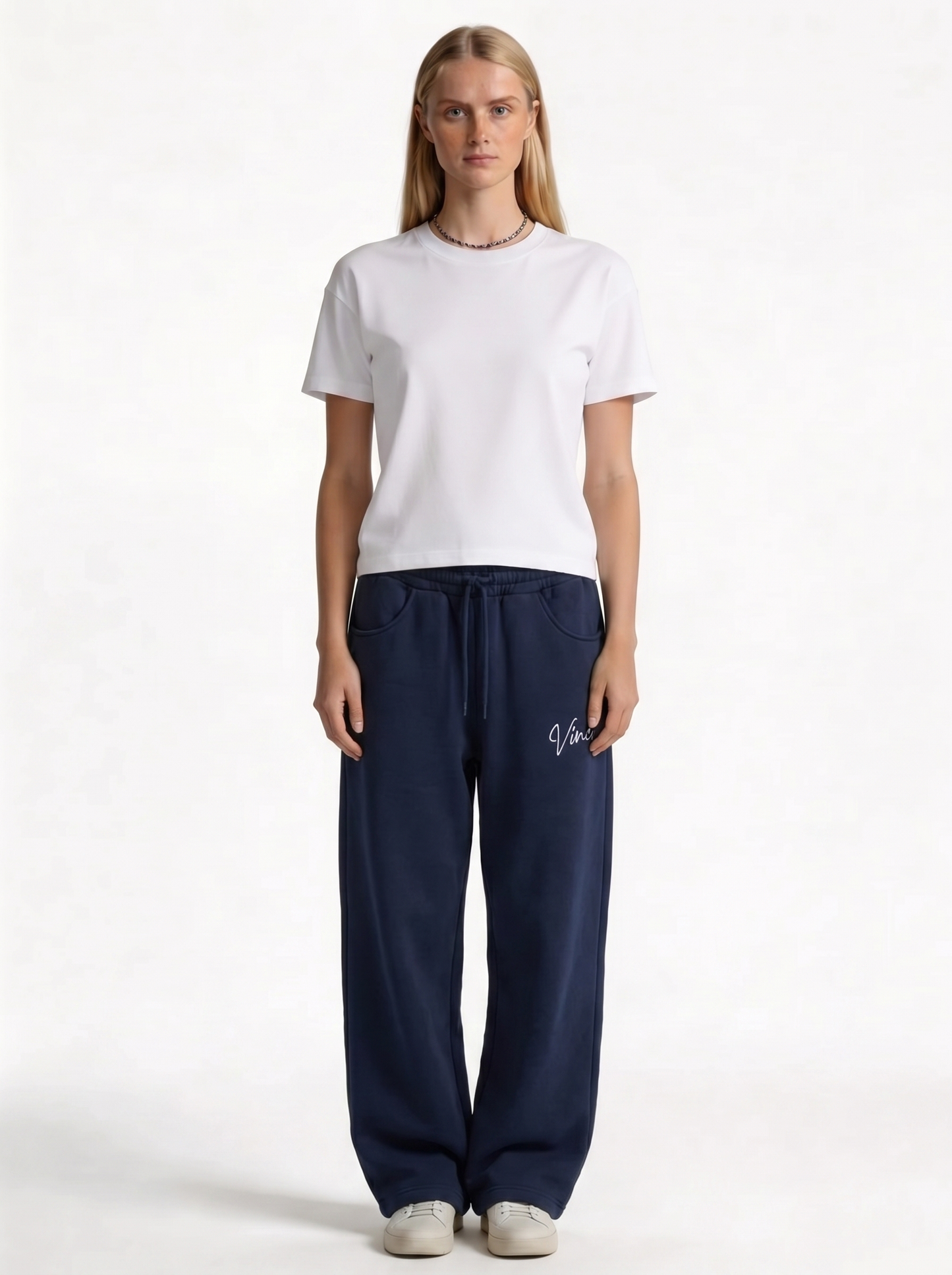 Logo Graphic Sweatpants Cotton Relaxed Fit - vinci