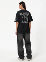 Boxy Heavyweight Cotton Graphic Tee - eleven