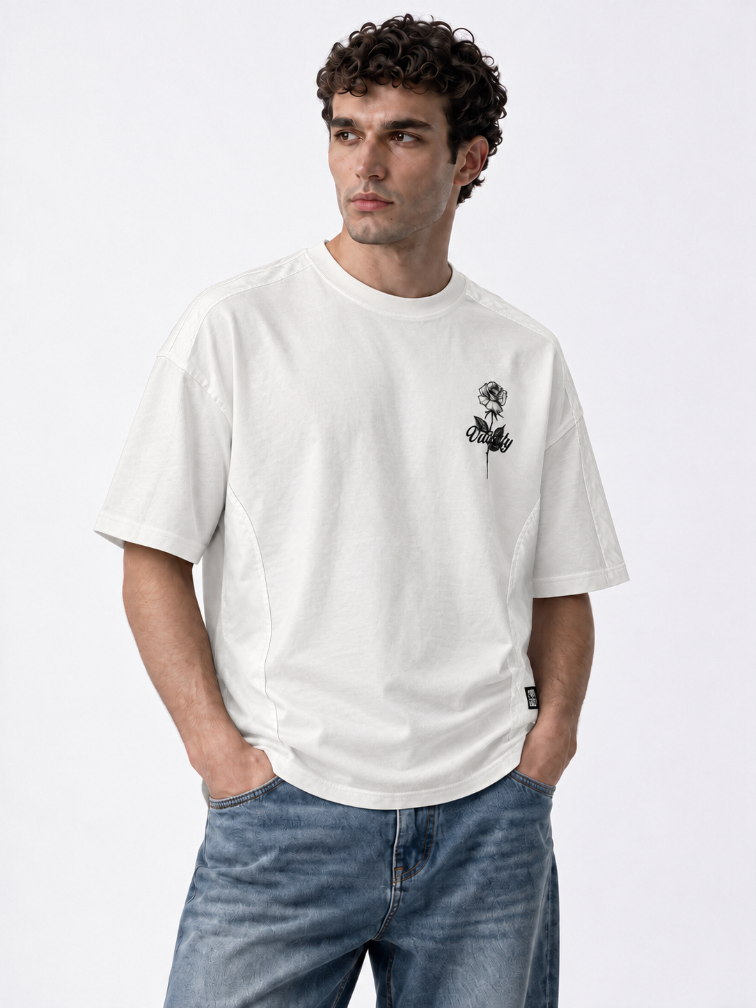 Rose Graphic T-Shirt Relaxed Fit - Santos