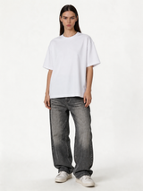Boxy Heavyweight Cotton Graphic Tee - ink