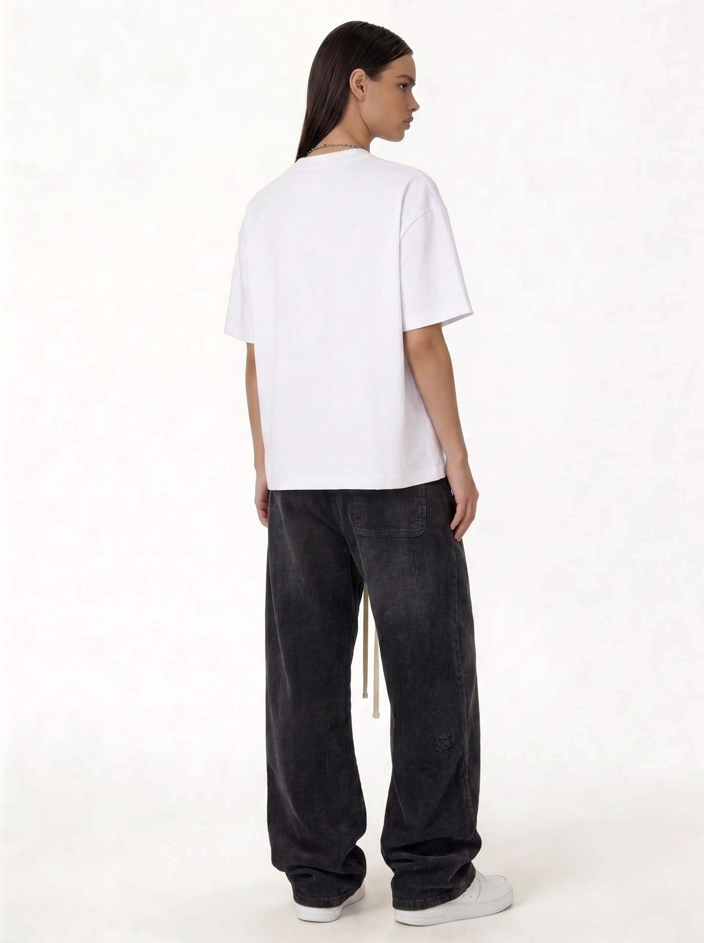 Embroidered Pants Cotton Baggy Fit - seven