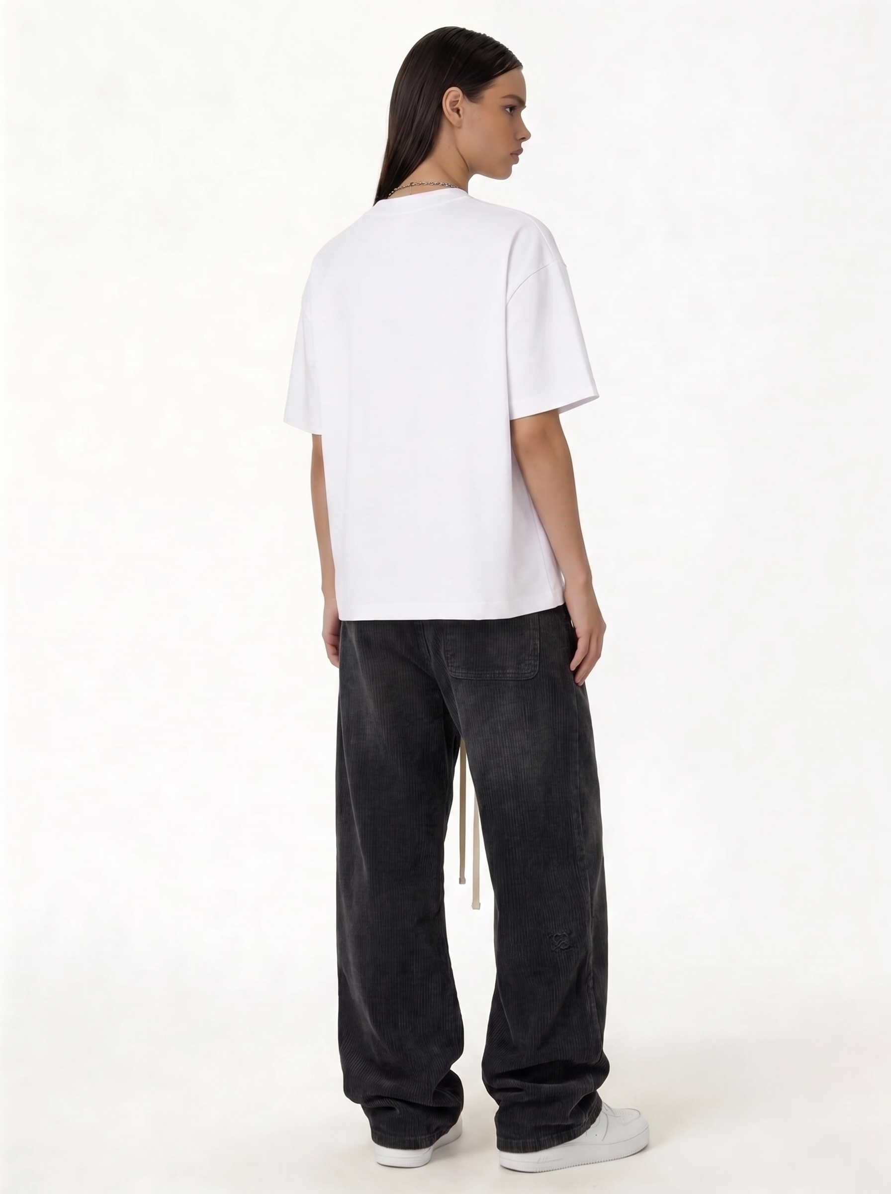 Embroidered Pants Cotton Baggy Fit - seven