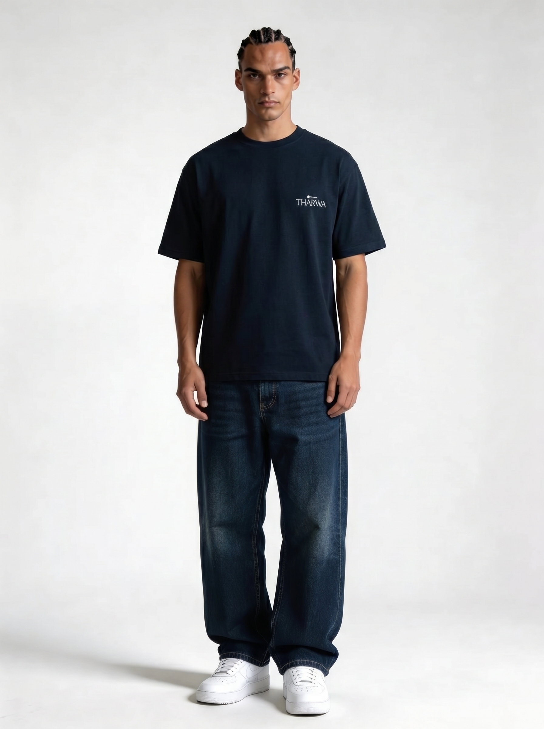 Logo Graphic T-Shirt Cotton Oversized Fit - tharwa