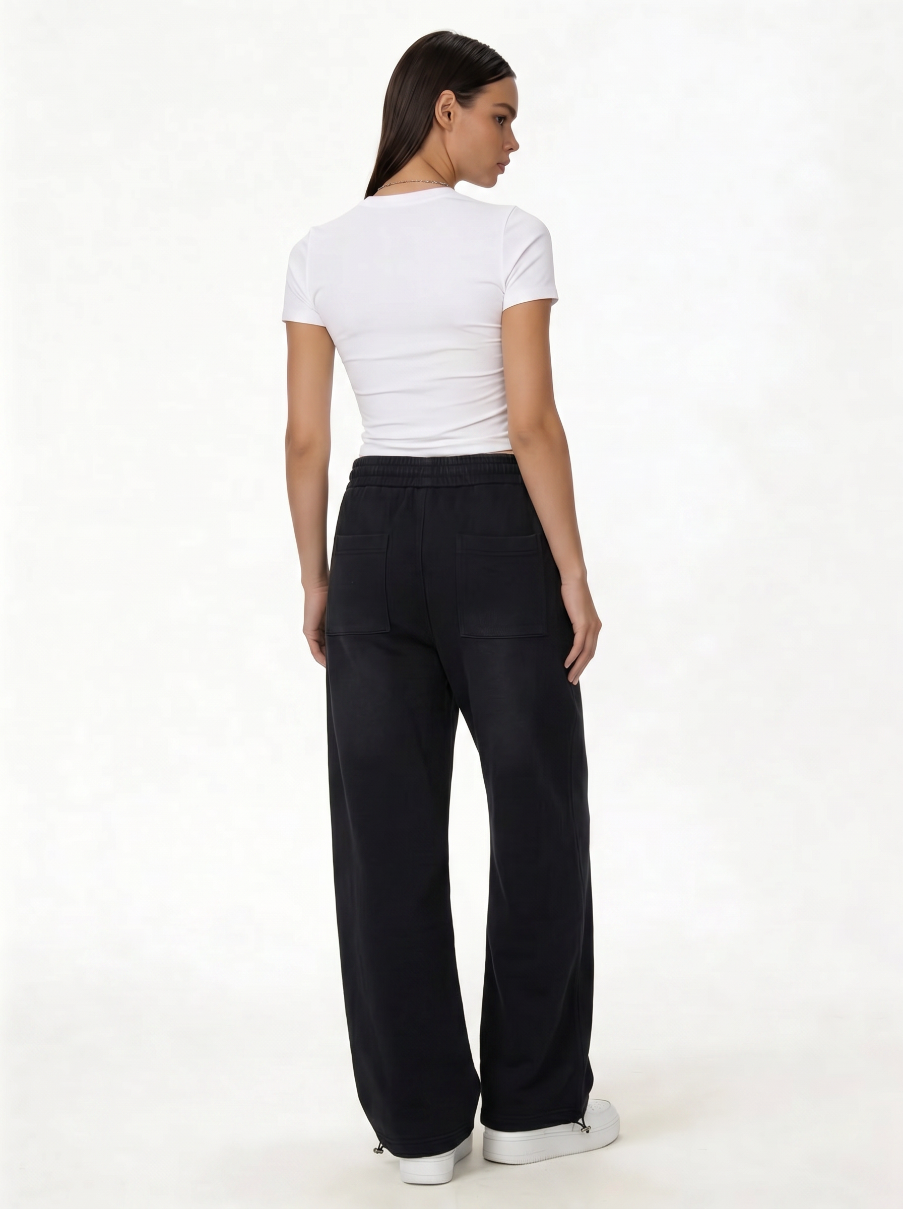Panelled Sweatpants Cotton Relaxed Fit - je-x