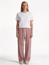 Logo Graphic Pants Cotton Relaxed Fit - seven