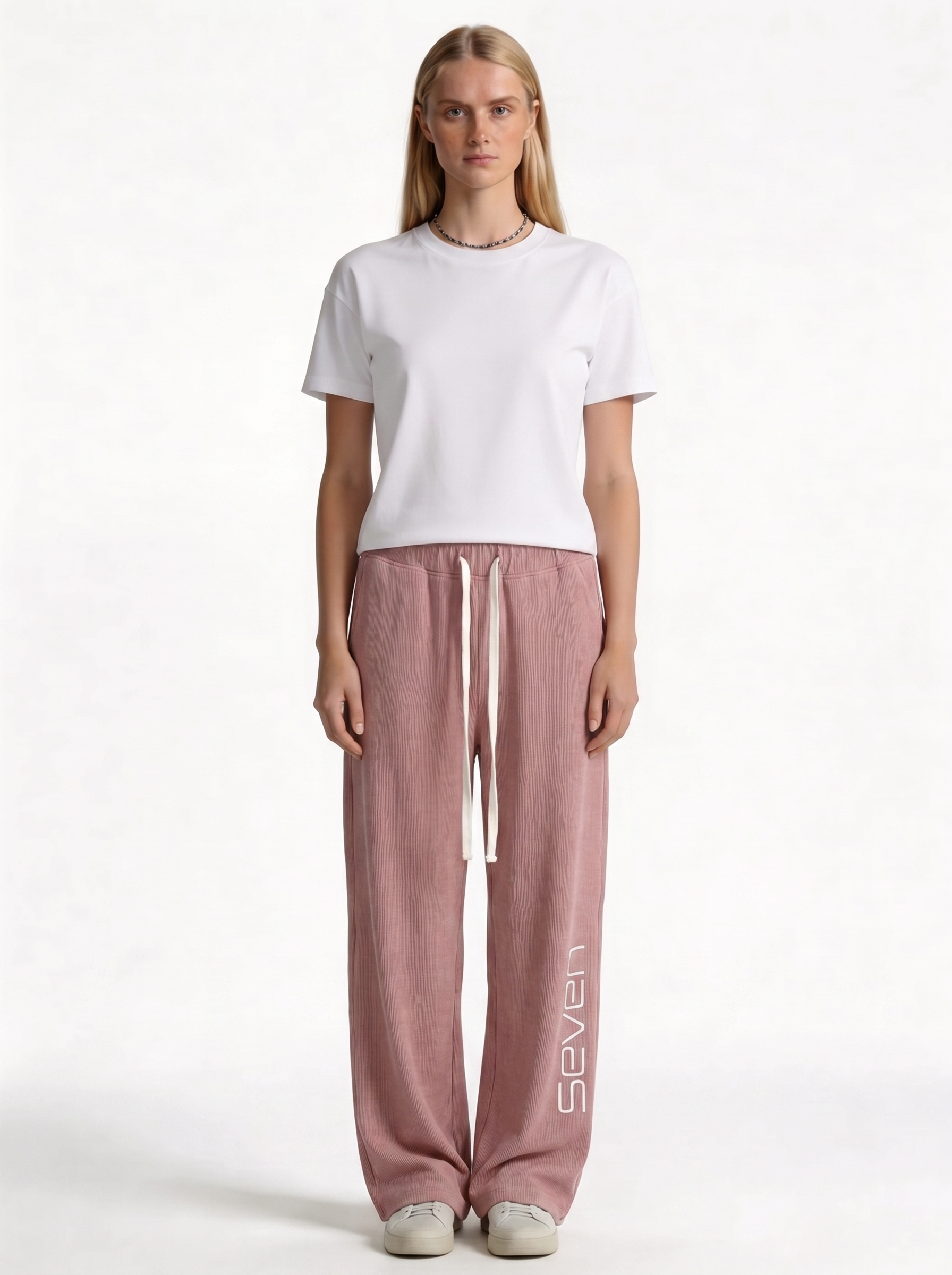 Logo Graphic Pants Cotton Relaxed Fit - seven