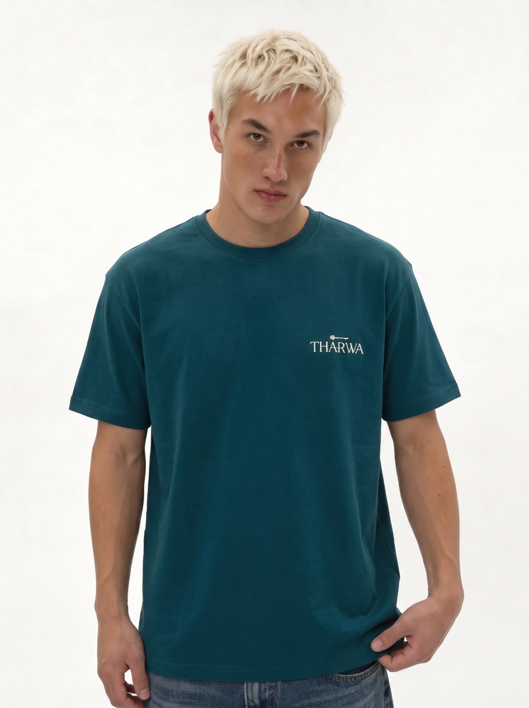 Back Print T-Shirt Cotton Oversized Fit - tharwa