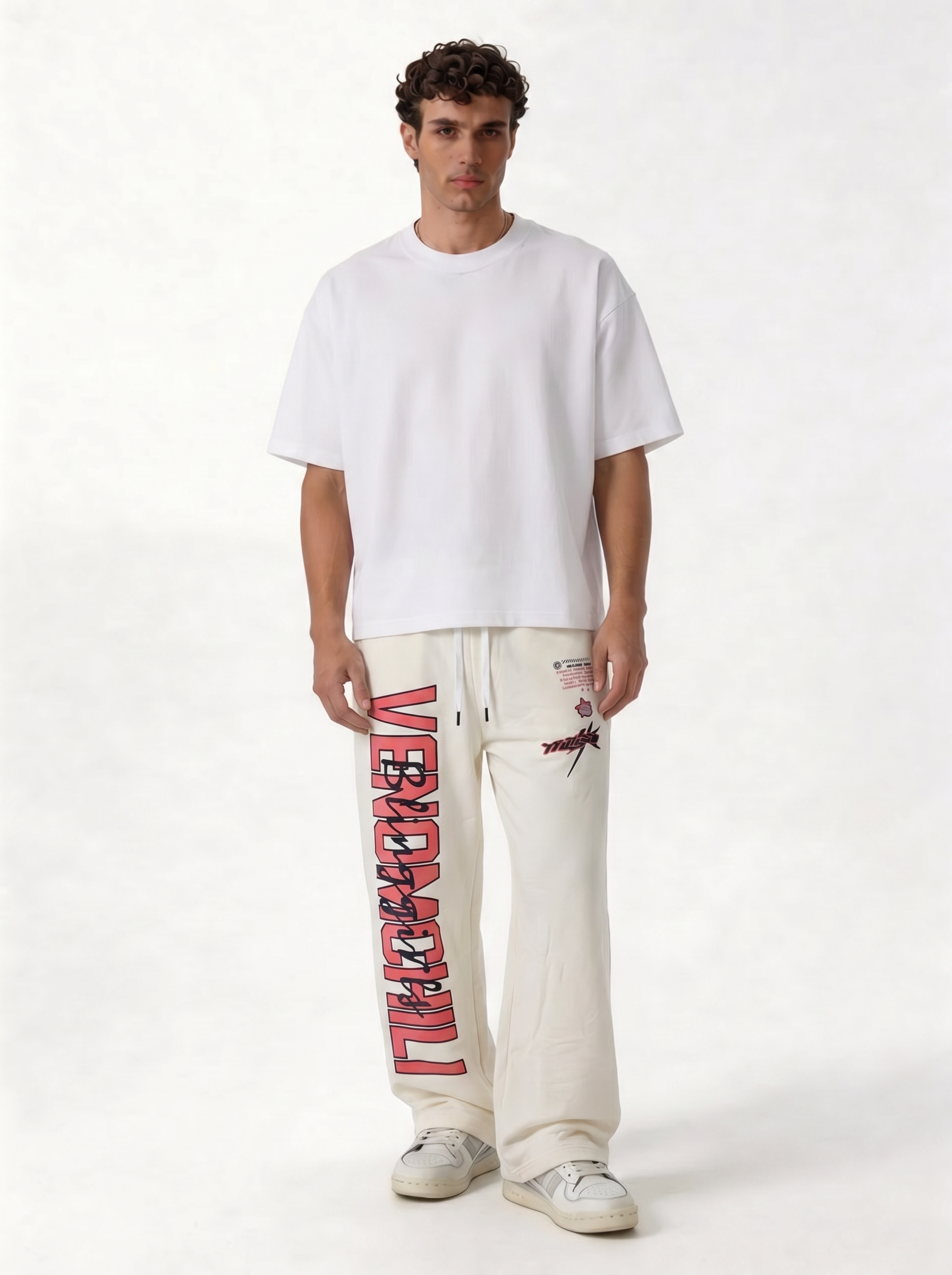 Printed Graphic Pants Cotton Relaxed Fit - Eleven